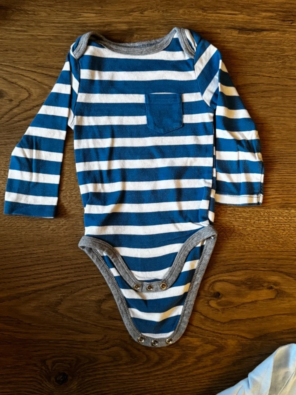 3-Pack Baby Long Sleeve Bodysuits 6-9M H&M Cloud Island Organic Cotton Bundle
